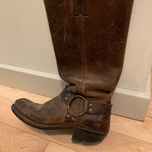 Frye Harness 12R Boots - Brown - Size 8